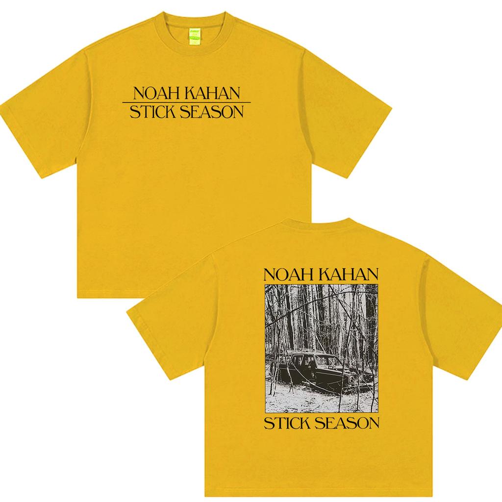 Noah Kahan Stick Season Tour 2026 Graphic T Shirts Unisexs Hip Hop Vintage Fashion Cotton Short Sleeve Tshirts Unisex Streetwear