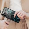 Kohlefaser Futuristisch Neon Wabenförmig Magnetische Handyhülle Für iPhone 17 Air 16 14 13 12 Pro Max 15 Plus Kabellose MagSafe Abdeckung