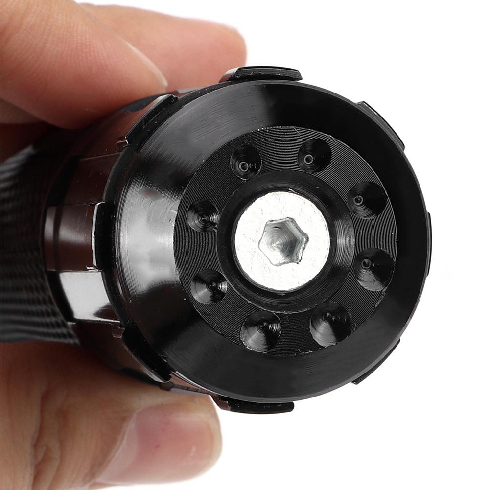 Motorcycle Non Slip Handlebar Hand Grips Modification Accessory 22mm(Black )