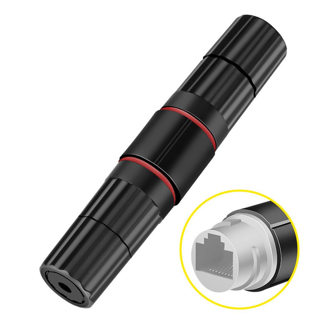 RJ45 Waterproof Cat5/5e/6 8P8C Connector IP67 Ethernet LAN Cable Connector Double Head Outdoor LAN Coupler Adapter
