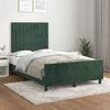 VidaXL Bed Frame with Headboard Dark Green 120x200 Cm Velvet3125870