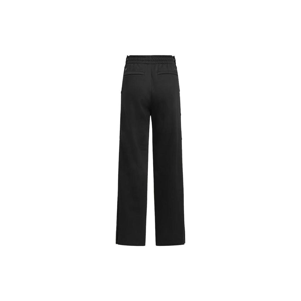 adidas Originals X Ivy Park FW23 Unisex Knit Track Pants With Side Snap Buttons Three Stripes Black IK9633