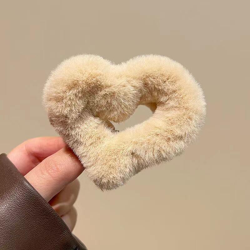 Autumn & Winter Women's Anti-Collapse Plush Hair Clip for High Ponytails