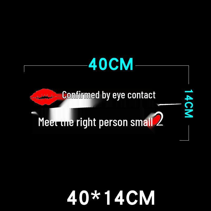 Creative Personality Reflective Car Door & Rear Window Sticker: 'A Wise Man Speaks Little'