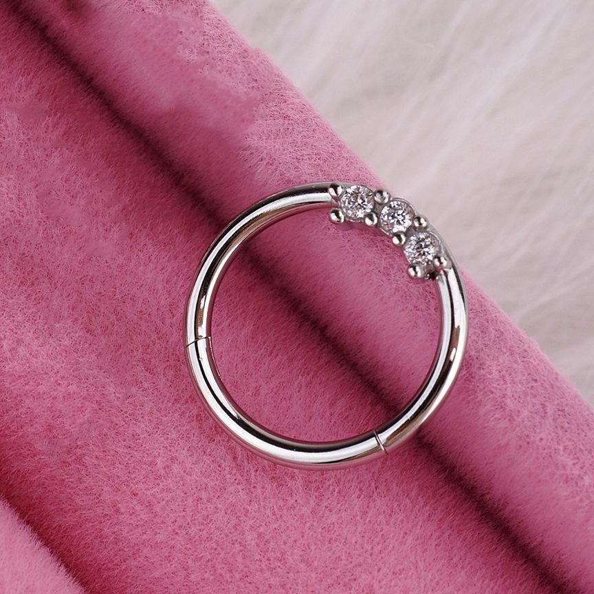 Heart Pearl Nose Rings Pointed Cone Love Lip Pierced Horseshoe Ring Skull Butterfly Nose Septum Piercing Earrings Tragus Jewelry