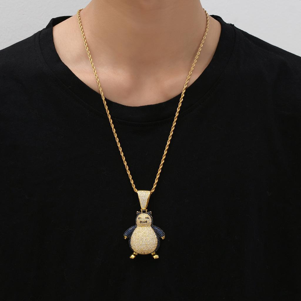 Male Pokemon Pokemon Pokémon Kirby Zircon Hip Hop Jewelry Pendant Necklace