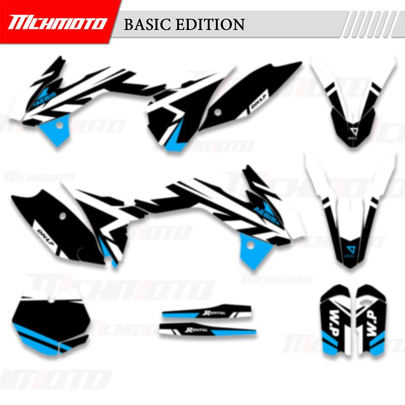 MCHMFG Full Graphics Decals Stickers For KTM SX 85 SX85 2013 2014 2015 2016 2017 Motorcycle Background Number Name