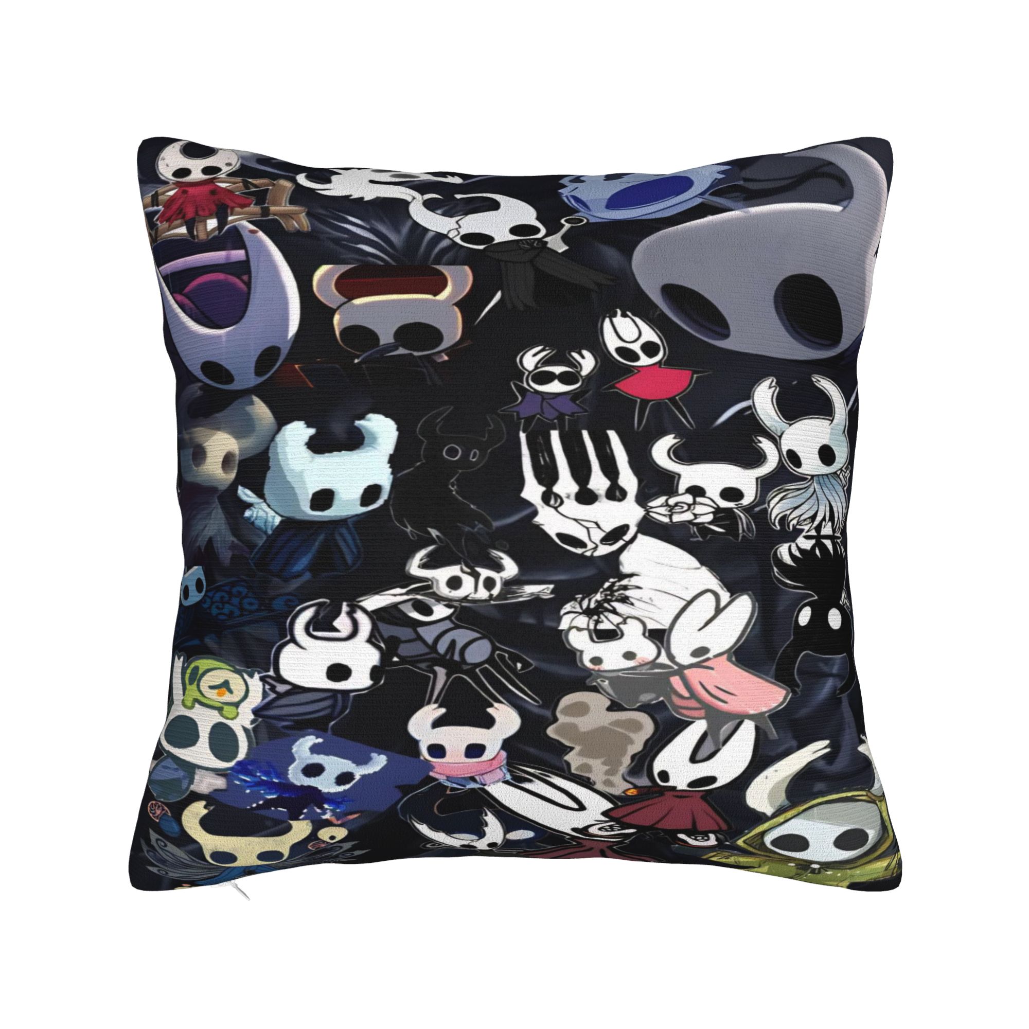 

Hollow knight Cartoon Game Knight and Hornet Pillow Case Funny Pillow Cover Design Pillowcases For Sofa Couch Bed Living Room 30x30cm 12x12in