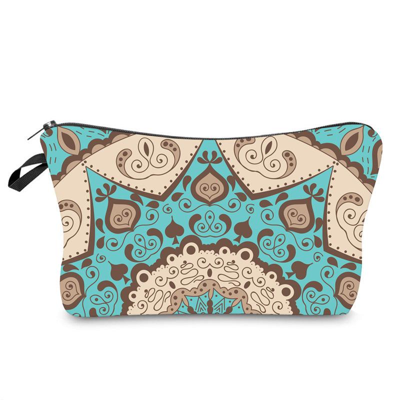 Makeup Flower Mandala Bag Multi Functional Travel Large Capacity Wash Storage