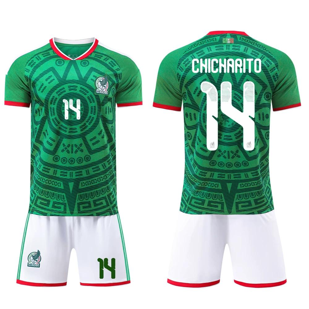2026 Mexico Football Jerseys Green #14 22