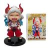 Anime One Piece Luffy Long Shan Zhi Handmade Laughter Ace and Q Version Figure Trendy PVC Model Cute Ornament Birthday Gift Toy