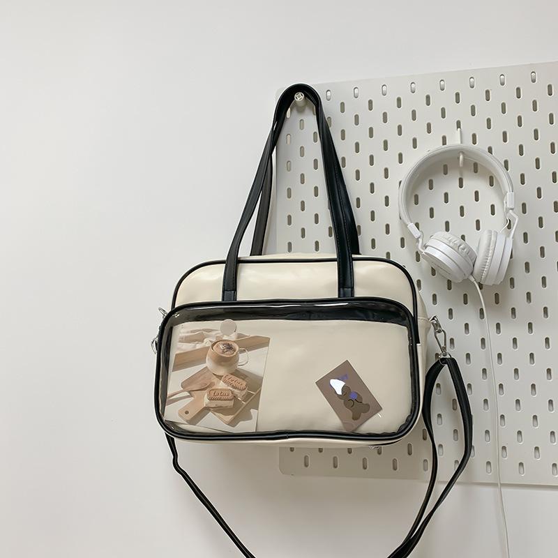 

Прозрачная сумка для значка Fairy Ono, детская сумка, женская, симпатичная, сумка для униформы jk, переносная, двухмерная, для студентов, сумка-мессенджер