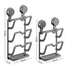 New Suction Cup Pot Lid Holder Metal Wall Mounted Kitchen Storage Rack Multi-Layer Design Space Saving Pot Cover Rack Home Use