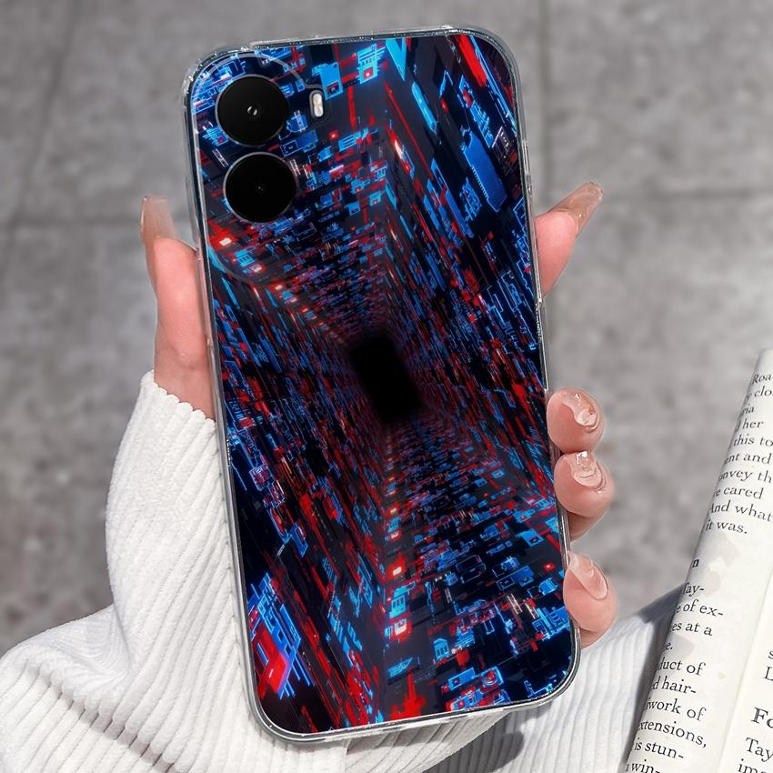 

Phone Cover For Xiaomi Poco M7 M8 M6 M5 M4 Pro Plus C85 C75 C71 C40 Travel Airplane Pattern Transparent TPU Silicone Anti Drop Shell For Xiaomi Casing Xiaomi Poco M7 4G