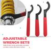 AD23-7PCS Adjustable Wrench Sets Professional Universal Rubber Handle Wrench Spanner Tool
