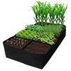 1/2/4/6/8 Holes Black Grow Bag Fabric Raised Garden Bed, Flowers And Vegetables Garden Grow Bags Rectangle Planting Nursery