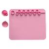 Kid Color Craft Educational Silicone Drawing Mat Washable Easy Clean Non-sticky Graffiti Reuse Pad Non Slip Painting Palette Cup