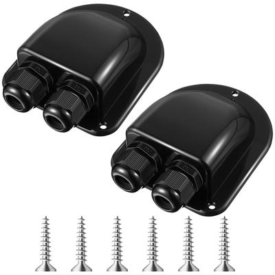 A25F-Solar Cable Entry Gland(2 Pack), Dual Cable Housing, Glands For All Type 3Mm2 To 10Mm2 RV, Caravan Marine Applications