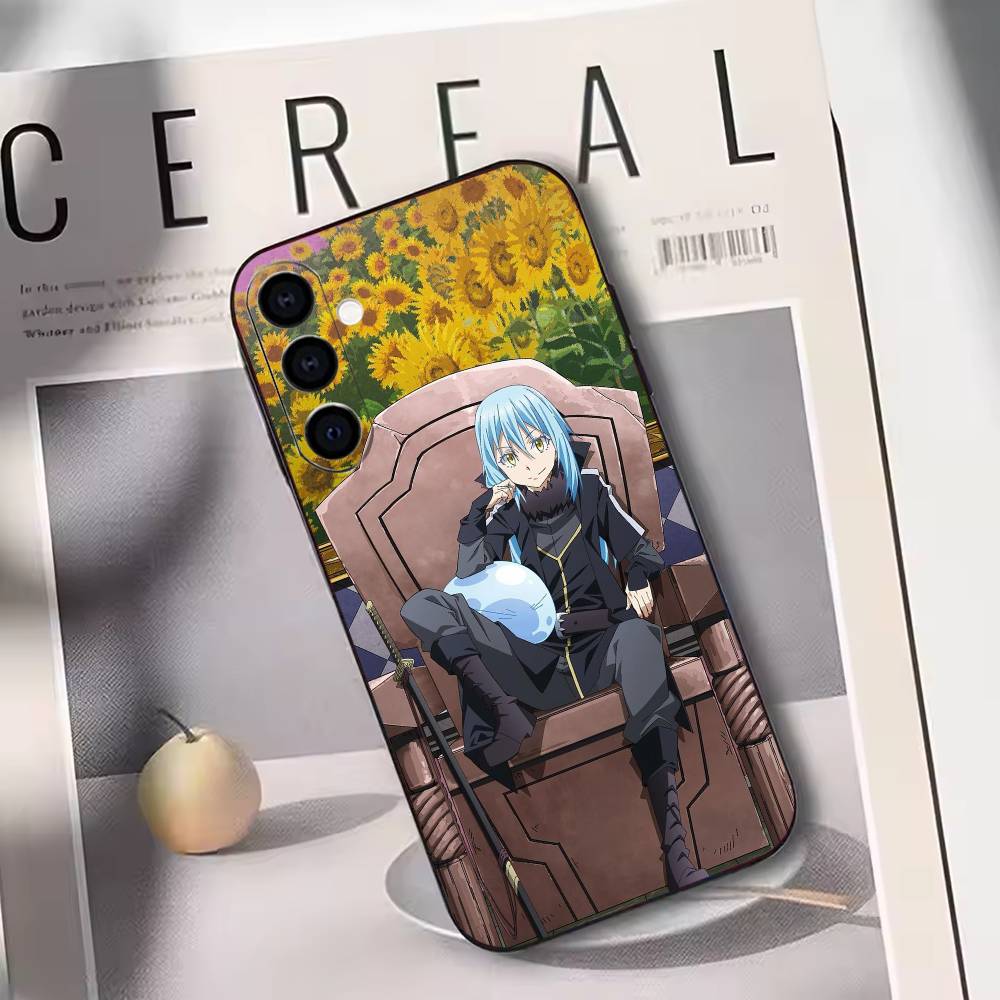 

That Time I Got Reincarnated as a Slime Phone Case Black Silicone Soft For Samsung Galaxy A73,A72,A71,A70,A53,A52,A51 Samsung a21