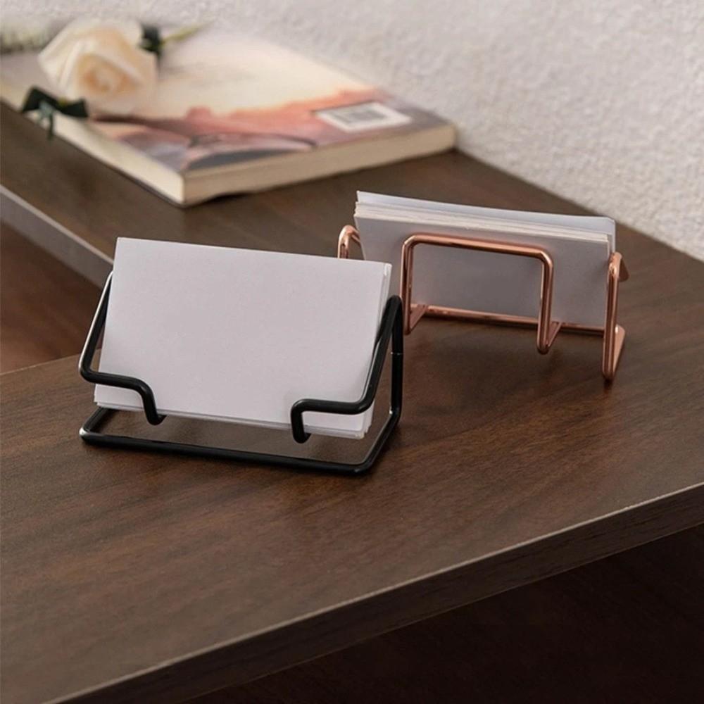 Metal Name Card Stand Rustproof Photo Stand Simple Card Display Stand  Hotel Reception