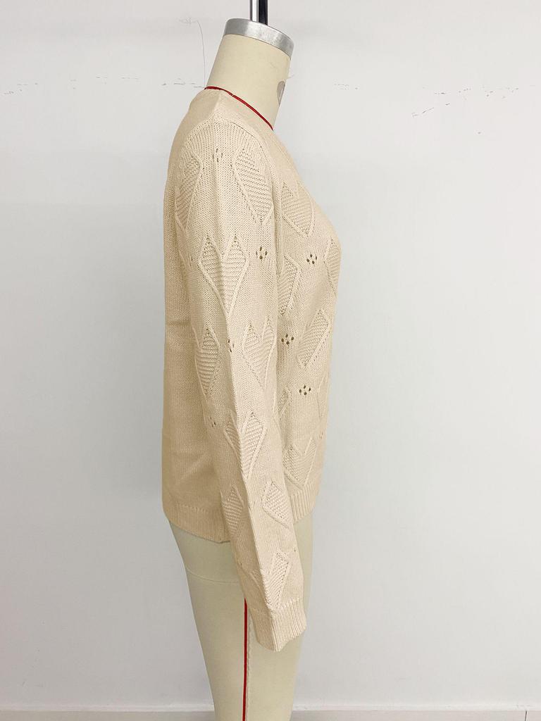 2025 Versatile Autumn Heart Pullover Sweater for Women - Valentine's Edition