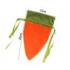 2025 Happy Easter New Carrot Shape Drawstring Fabric Cute Party Candy Gift Bags Large Capacity Candy Wrapping Gift Bags