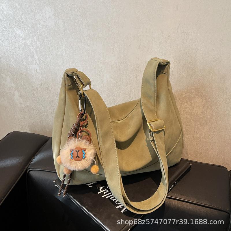 Autumn and winter new trendy casual dumpling bag women's 2025 Korean version retro versatile shoulder bag large-capacity tote bag