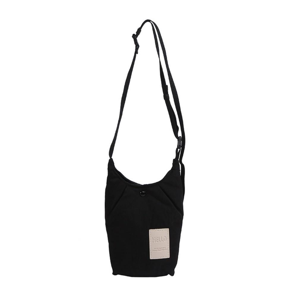 

Nylon Single-shoulder Bag Minimalist Lightweight Crossbody Bag Dopamine Mobile Phone Bag Going Out чёрный