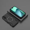 For iPhone 17 Magnetic Case Butterfly Armor Hollow Heat Dissipation PC+TPU Phone Cover