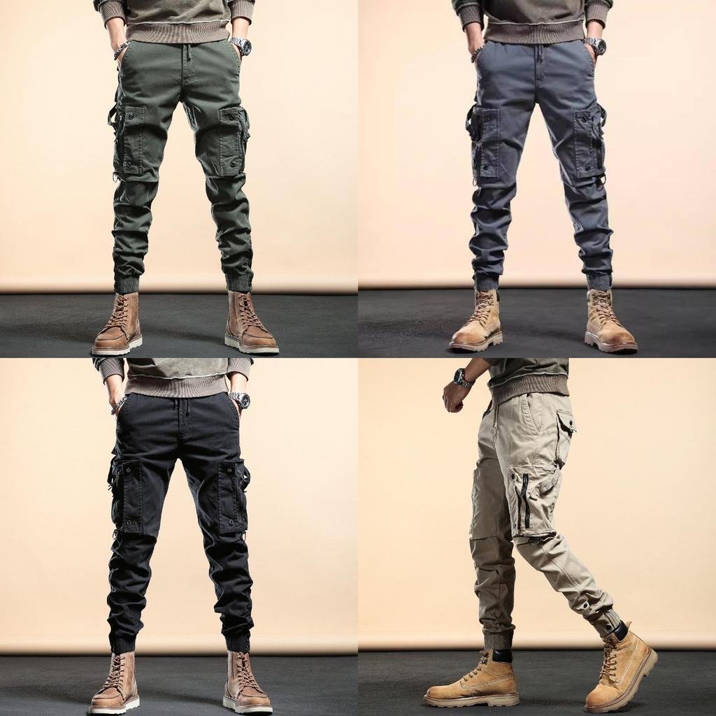 Tactical Cargo Pants For Men With Durable Polyester Fabric For Outdoor Hiking And City Commute