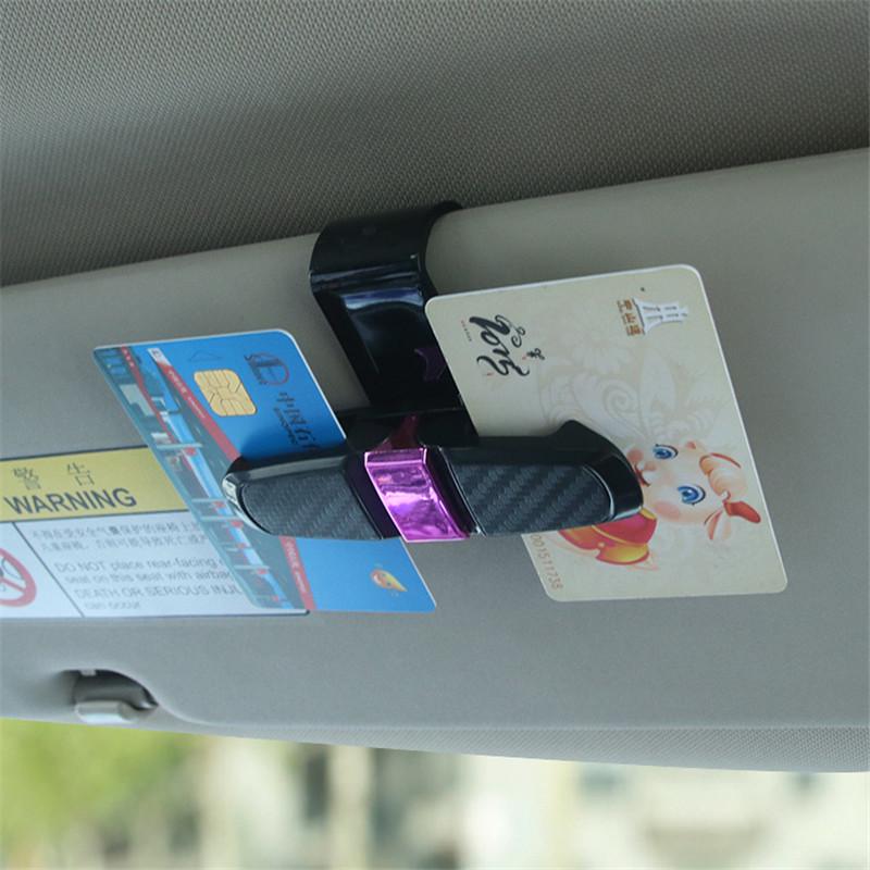 Auto Fastener Cip Car Eyeglasses Clip Ticket Card Clamp ABS Car Cases Black Car Sun Visor Sunglasses