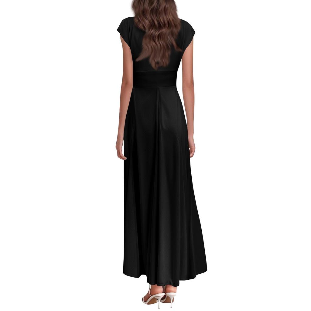 Boho Kleid für Damen Lässige lockere Passform Sommerkleid mit Tasche