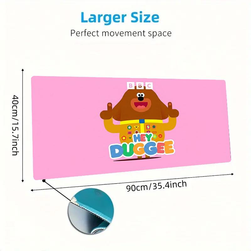 Hey Duggee Large Size Mouse Pad Large Gaming Table Cushion Non-slip Laptop Tablet Big Mousepad XXL Mat Mini PC Playmat With Lock edge