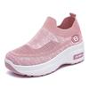 Women's Breathable Mesh Fly-Knit Casual Shoes with Thick, Soft Soles for Comfortable Height Increase