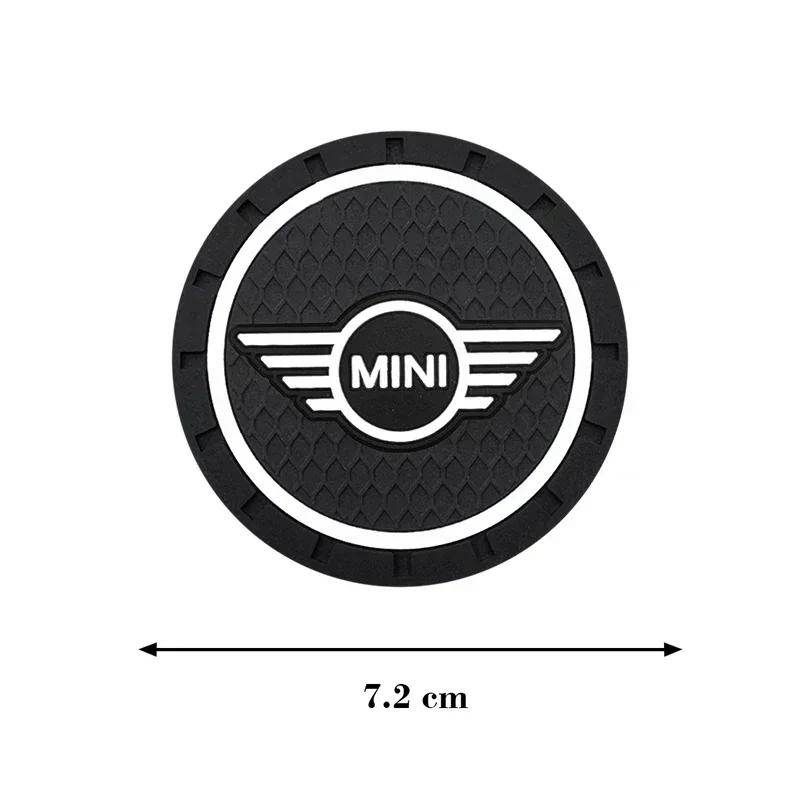 X5 X7 For BMW Car-Styling PVC Car Non-slip Coaster Mat Water Cup Pad For Mini Cooper One S JCW R55 R56 R60 F55 F56 Countryman Au