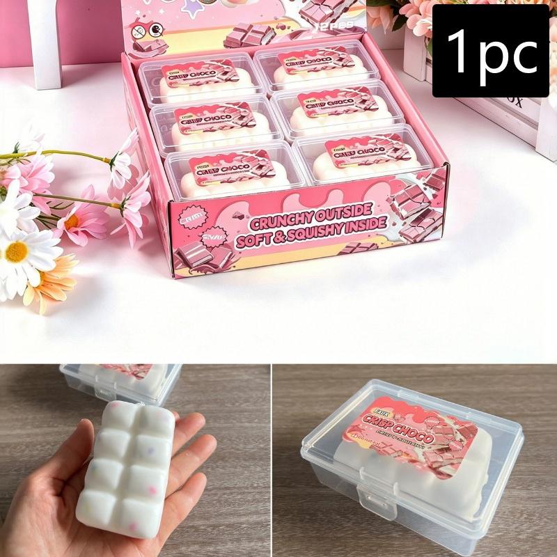 Knuspriges Gefühl Knackendes Geräusch Schokoladenwachs Knisterndes Spielzeug Katzenpfote Donut Design Fidget Toy für Kinder Erwachsene Geschenk