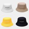 Fisherman Hat Men Women Summer Sun Protection Wide Brim With Embroidered Letters For Outdoor Activities