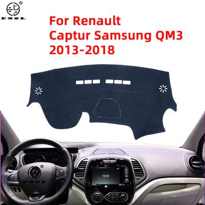 Dla Renault Captur 2013 ~ 2018 Samsung QM3 mata antypoślizgowa pokrywa deski rozdzielczej Pad osłona przeciwsłoneczna Dashmat akcesoria samochodowe 2014 2015 2016 2017