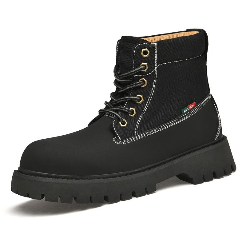 

Осень и зима Новые мужские высокие рабочие ботинки рабочие ботинки мужские кожаные короткие ботинки для отдыха на открытом воздухе 45