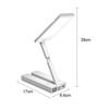 LED Desk Lamp 6000mAH Portable Foldable Lamp With Clock USB Charging Type Fold Energy Saving Rechargeable LED Reading Light