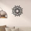1 Stück Wildblumen-Mandala, Metall-Wandbehang, elegantes Blumenschild, moderne Mandala-Silhouette, stilvolle Metall-Wanddekoration für jeden Raum