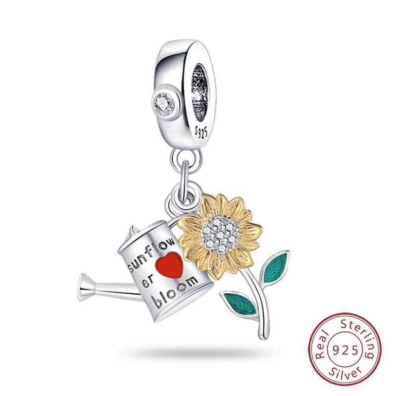 100% Copper Butterfly Fairy Dream Ocean Shell Pearl Mermaid Sea Turtle Sunflower Charms Beads Fit Qikaola Bracelets