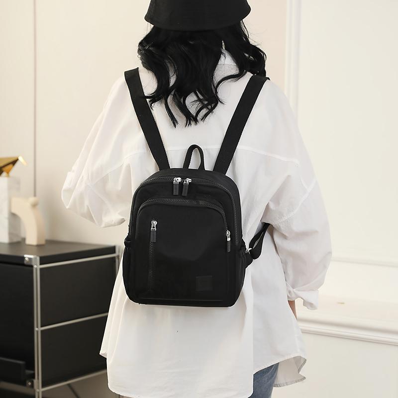 Women's Travel Small Backpack Lightweight Nylon Student Schoolbag