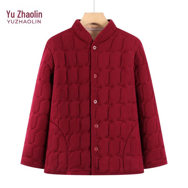 

Yuzhaolin Elderly Women s Thickened Warm Short Cotton Jacket 4XL (for 130-145 jin)