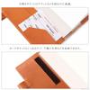 A5 size notebook genuine Tochigi made in Japan cover, leather, leather, [HBNC-047C] (orange)