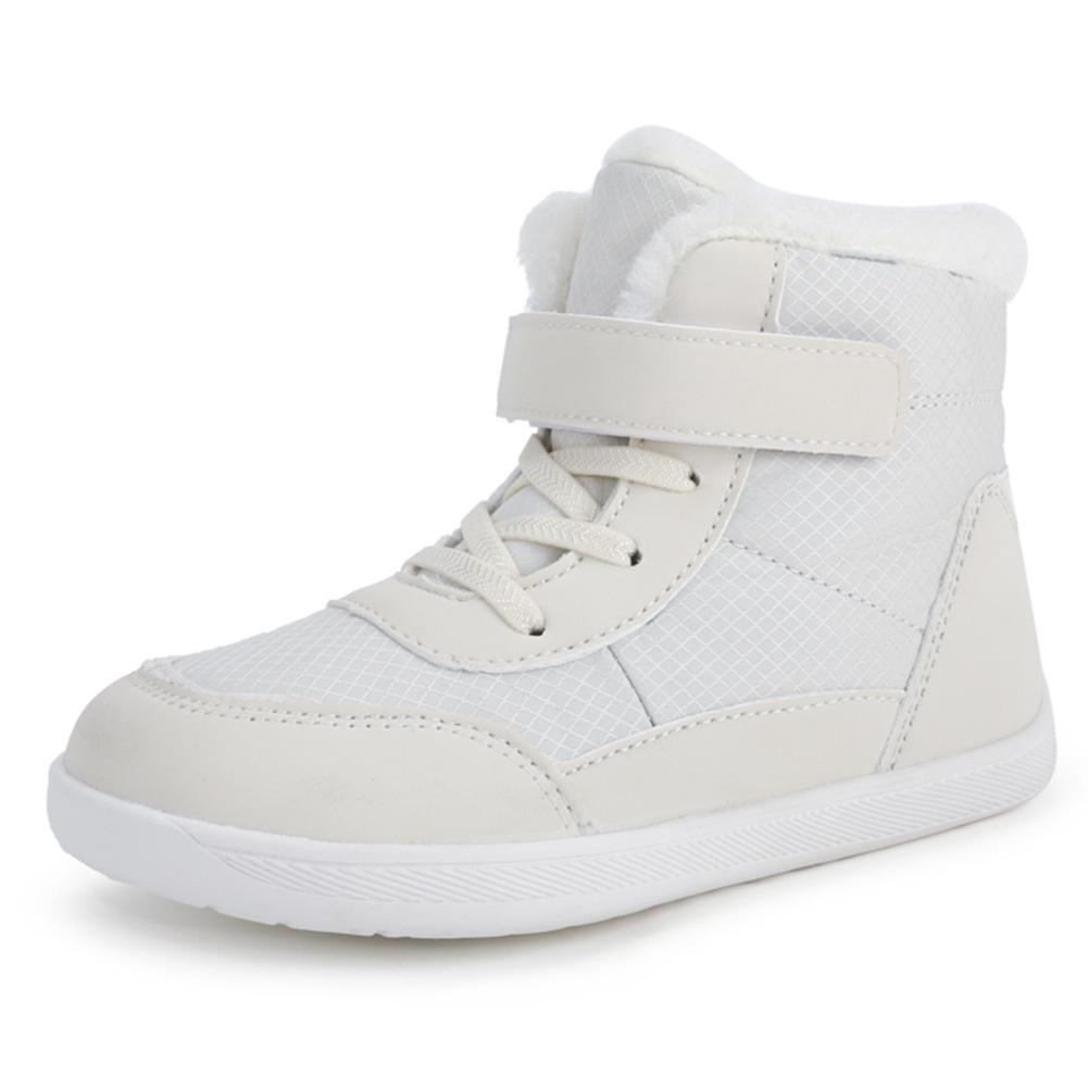 

Зимние сапоги для мальчиков и девочек, ботинки на платформе, детская зимняя обувь, теплые ботильоны на меху для детей, высокие сапоги для детей, теплые сапоги для детей 26 белый