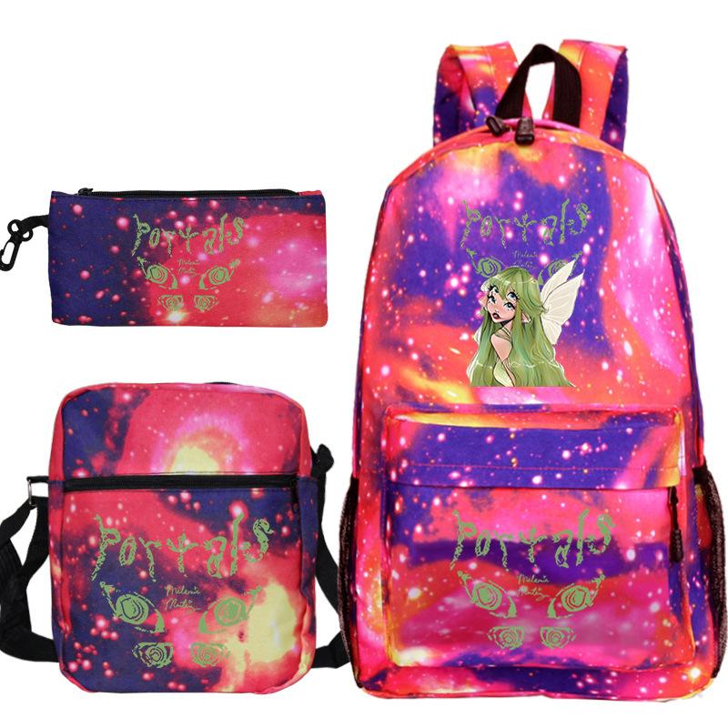 Popular Singer Peripheral Backpack Pencil Case Student Schoolbag Three-piece Set
