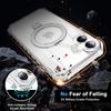 Für iPhone 16 Hülle Kleiner Wellenrand Kompatibel mit MagSafe Transparent Sturzsicher PC+TPU Handyhülle