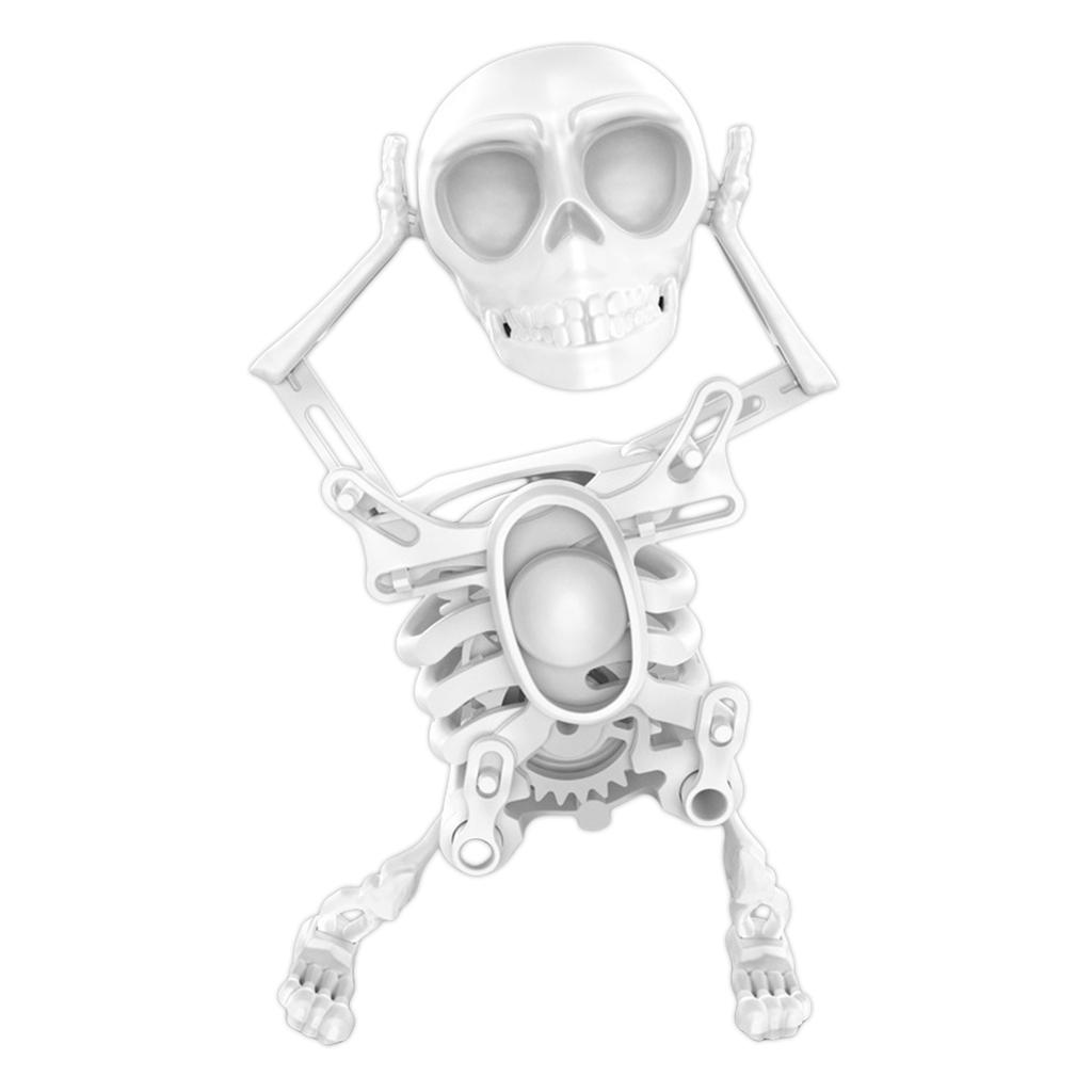 Dancing Skeleton Toy 3D Swinging Wind Up Skeleton Skeleton Statue for Desk Decoration and Stress Relief Halloween Party Favors