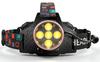 LED Headlight USB Rechargeable with 5 Main LED 4 Digital High Powerful LED Sensor Helmet Replaceable High Capacity Battery for Emergency Night and
